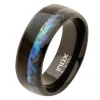 Abalone Shell Ring - Sort^Inox Discount