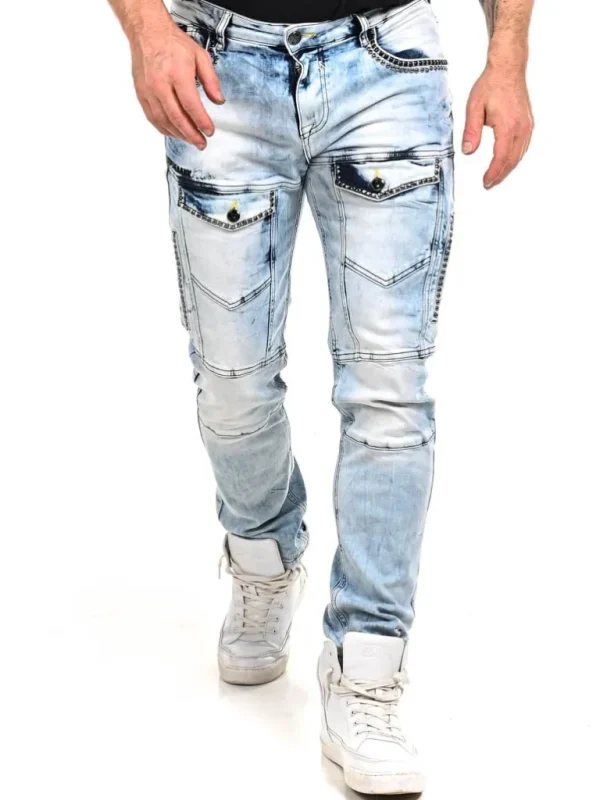 Aldous Jeans - Lyseblå^Cipo & Baxx Outlet