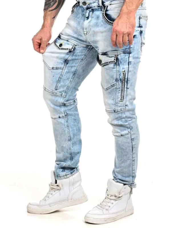 Aldous Jeans - Lyseblå^Cipo & Baxx Outlet