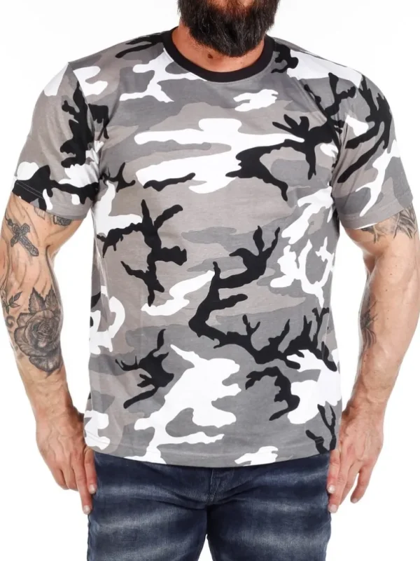 Army T-Shirt - Sort/Hvid/Gra^Brandit Outlet