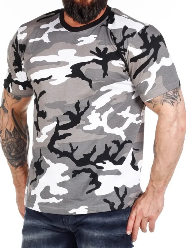 Army T-Shirt - Sort/Hvid/Gra^Brandit Outlet