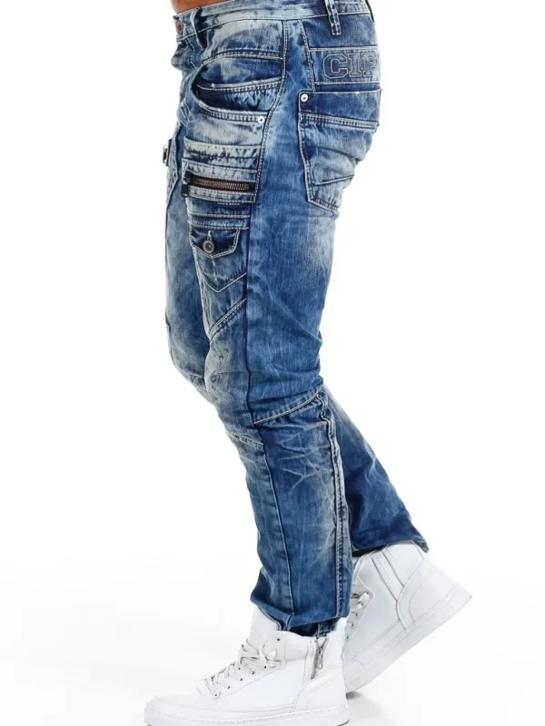 Asphalt Law Jeans - Morkebla^Cipo & Baxx Cheap