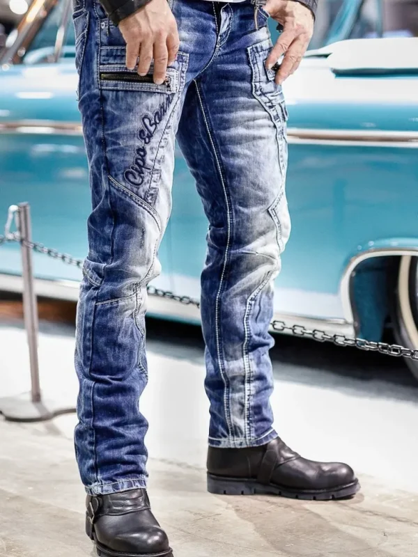 Asphalt Law Jeans - Morkebla^Cipo & Baxx Cheap