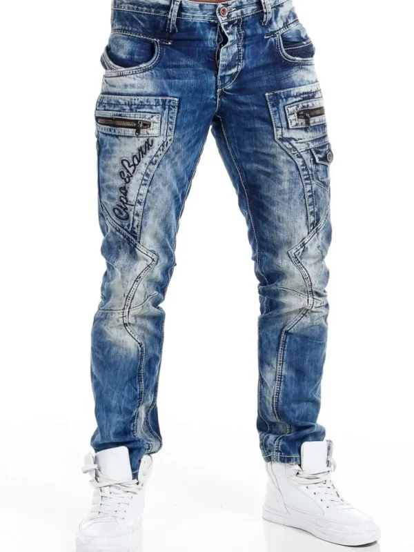 Asphalt Law Jeans - Morkebla^Cipo & Baxx Cheap