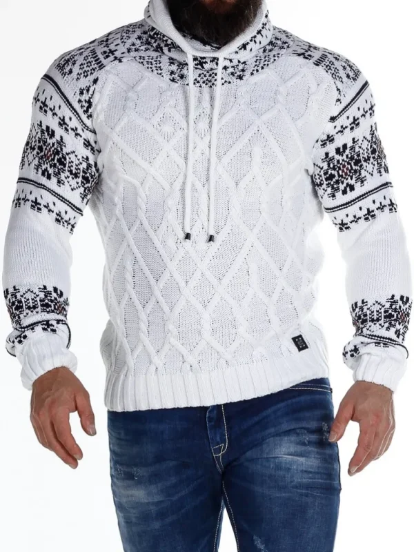Barazzo Sweater - Hvid/Brun^Carisma Best