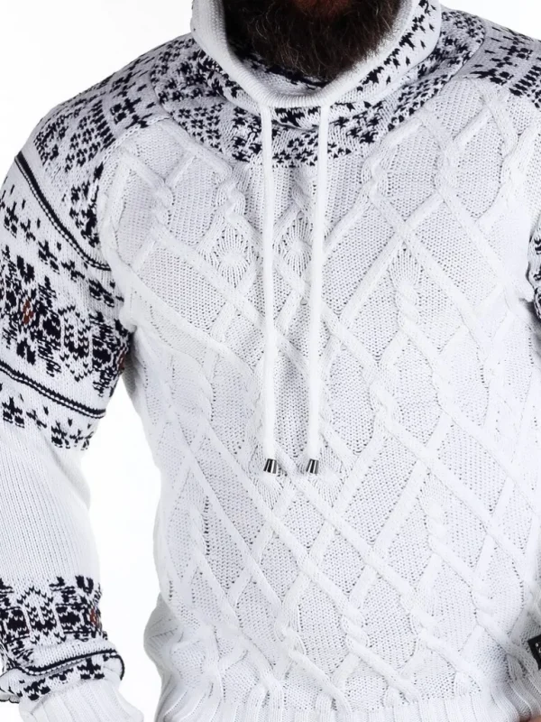 Barazzo Sweater - Hvid/Brun^Carisma Best