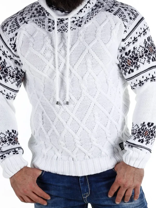 Barazzo Sweater - Hvid/Brun^Carisma Best