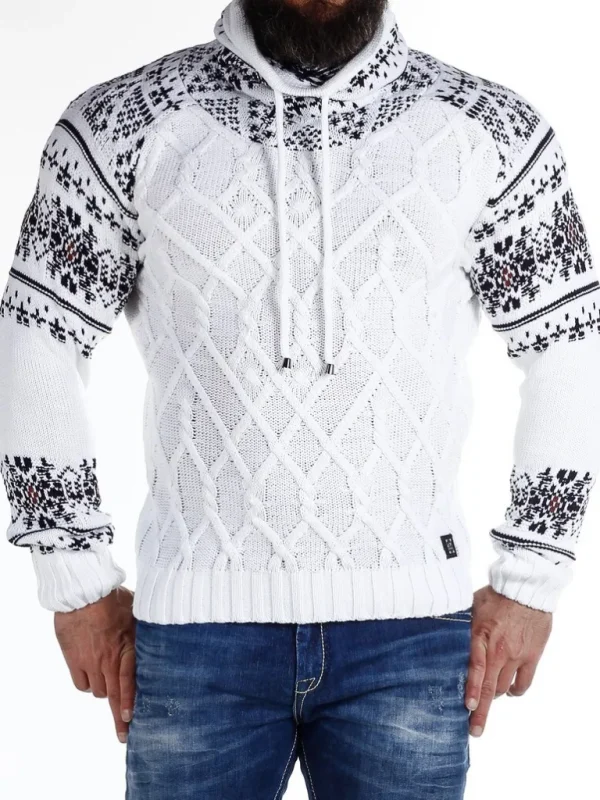 Barazzo Sweater - Hvid/Brun^Carisma Best