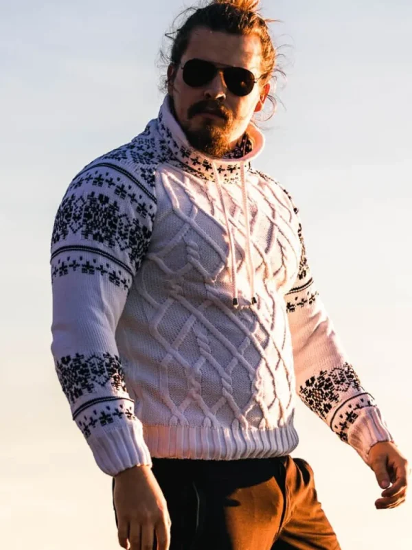 Barazzo Sweater - Hvid/Brun^Carisma Best