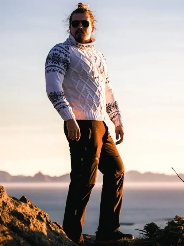 Barazzo Sweater - Hvid/Brun^Carisma Best