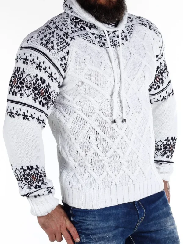 Barazzo Sweater - Hvid/Brun^Carisma Best