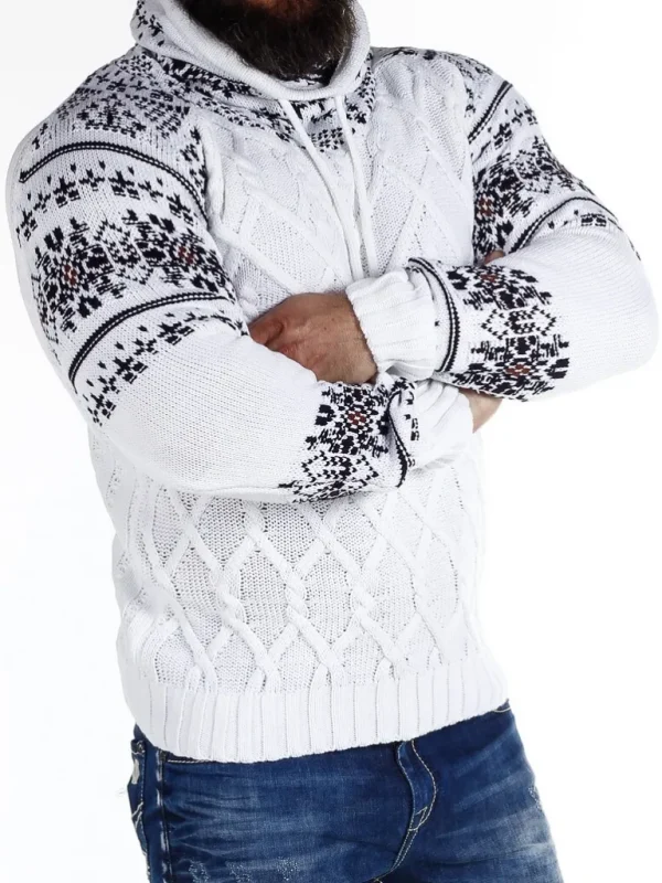 Barazzo Sweater - Hvid/Brun^Carisma Best