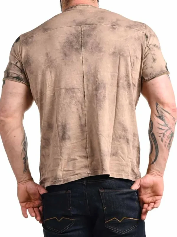 Baxtar T-Shirt - Brun/Gul^Rusty Neal Cheap