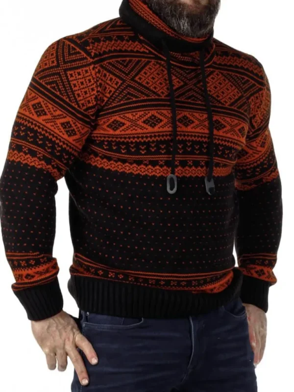 Benelli Strikket Troje - Sort/Orange^Carisma Flash Sale