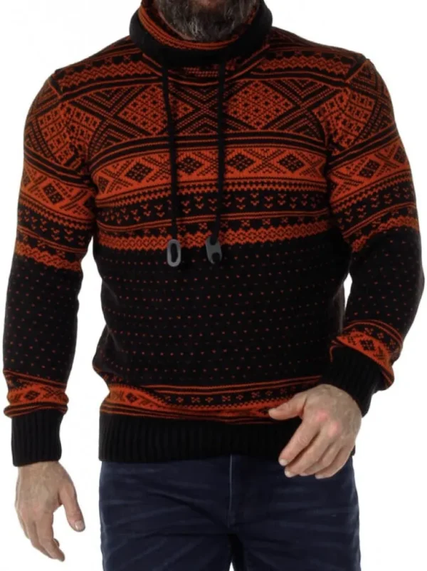 Benelli Strikket Troje - Sort/Orange^Carisma Flash Sale