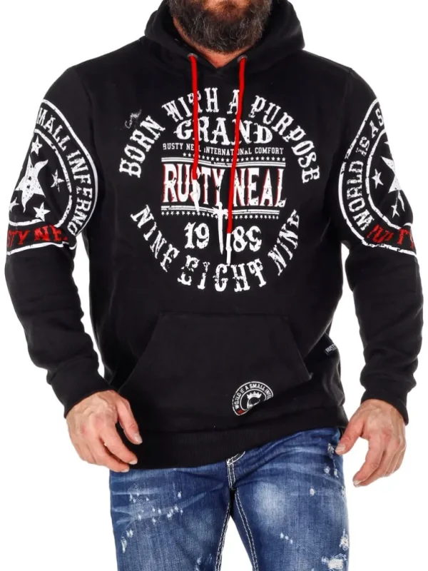 Beteli Hoodie - Sort^Rusty Neal Cheap