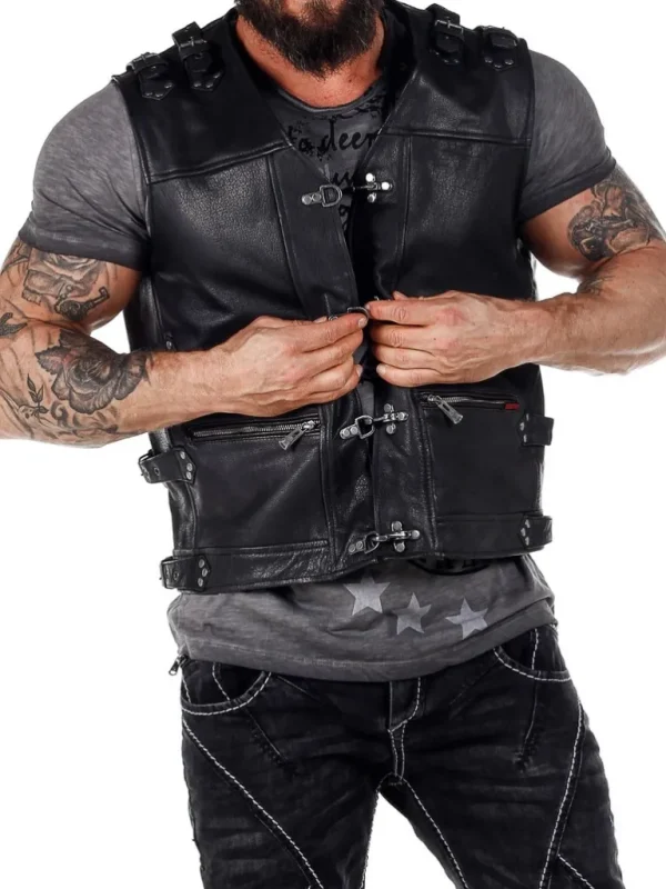 Biker D12 Skindvest - Sort^Dirty 12 Online