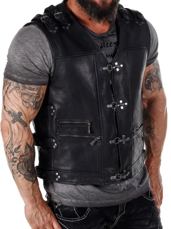 Biker D12 Skindvest - Sort^Dirty 12 Online