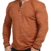 Granddad Longsleeve - Orange^Blend Clearance