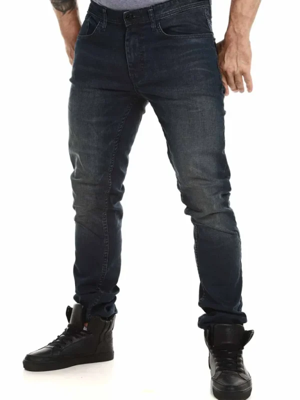 Raw Coated Jeans - Mellanbla^Blend Clearance
