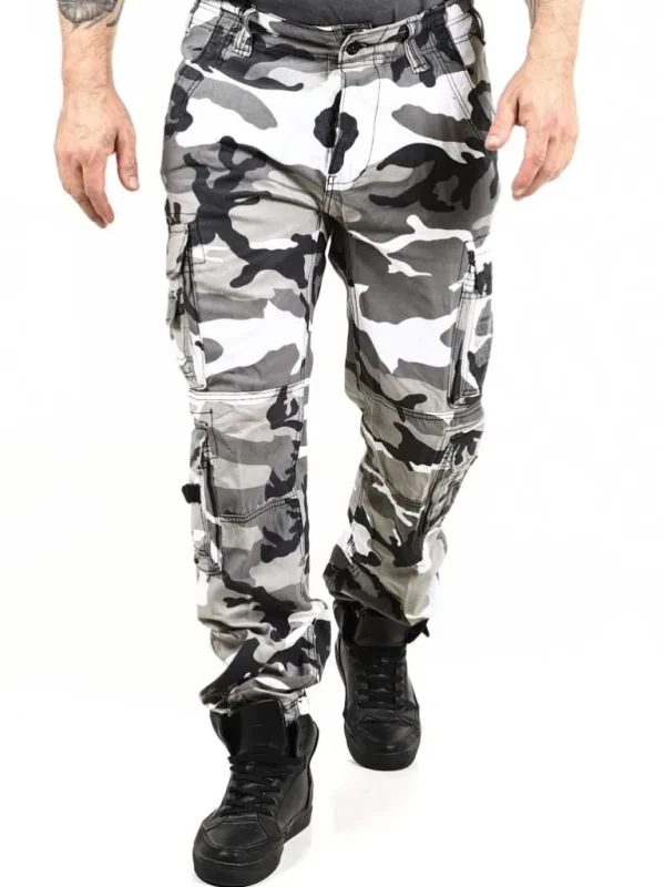 Pure Slim Fit Bukser - Hvid/Camo^Brandit Best Sale
