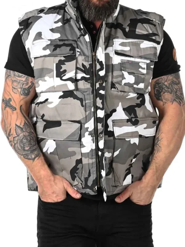 Ranger Vest - Hvid/Camo^Brandit Discount