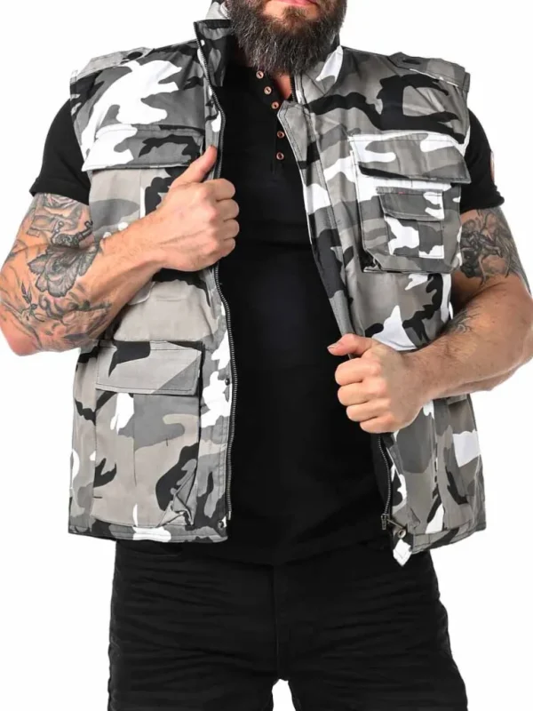 Ranger Vest - Hvid/Camo^Brandit Discount