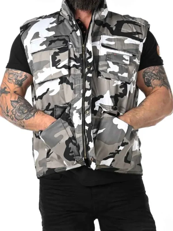 Ranger Vest - Hvid/Camo^Brandit Discount