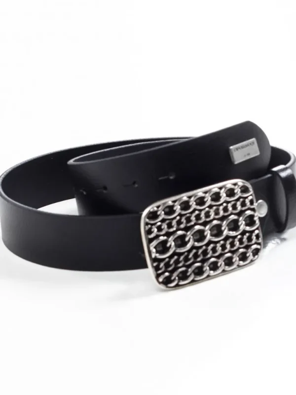 Chain Laederbaelte - Sort^Cipo & Baxx Best Sale