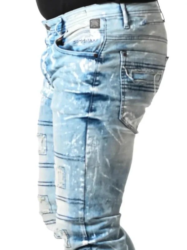 Destroyed Jeans - Lyseblå^Cipo & Baxx Fashion