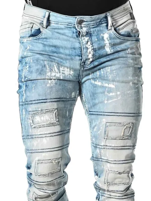 Destroyed Jeans - Lyseblå^Cipo & Baxx Shop