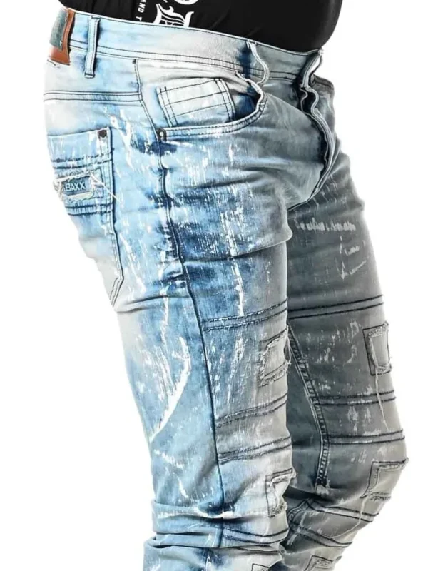 Destroyed Jeans - Lyseblå^Cipo & Baxx Fashion