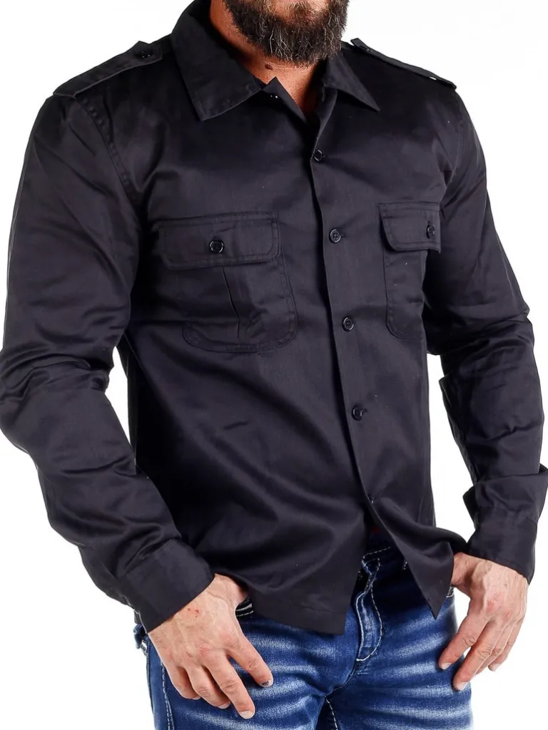 docks_skjorte__sort_0.webp Docks Skjorte - Sort^Brandit Cheap