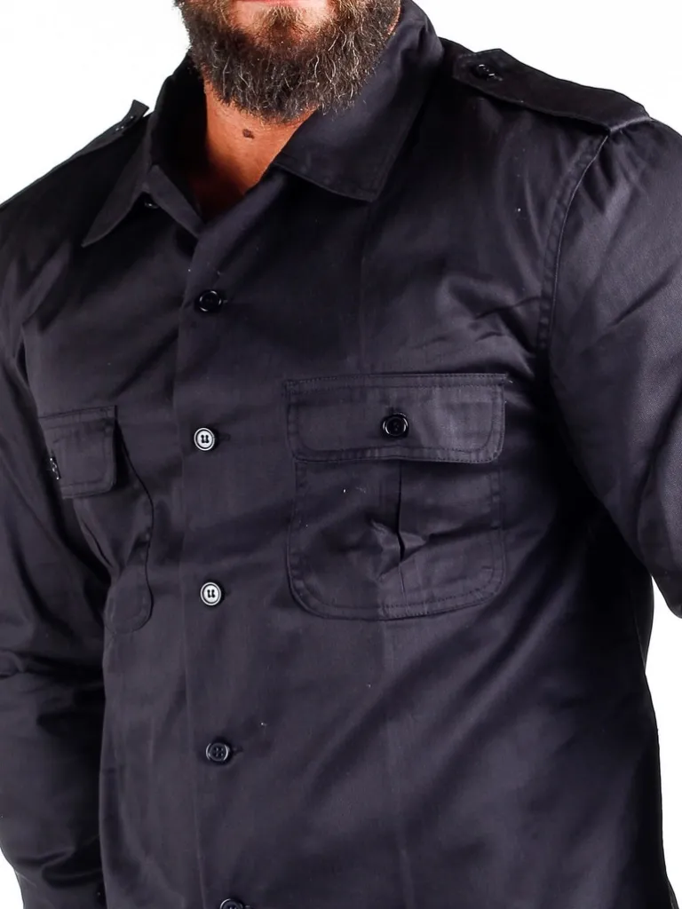 docks_skjorte__sort_1.webp Docks Skjorte - Sort^Brandit Cheap