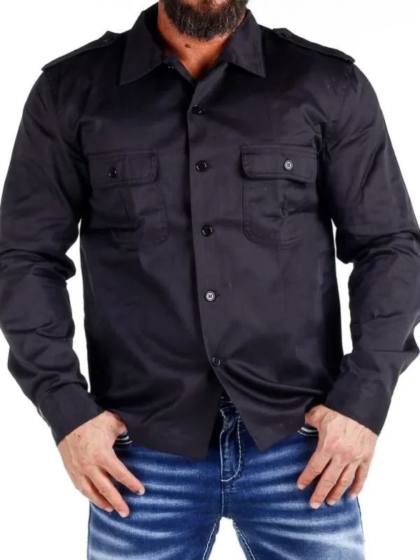 Docks Skjorte - Sort^Brandit Cheap