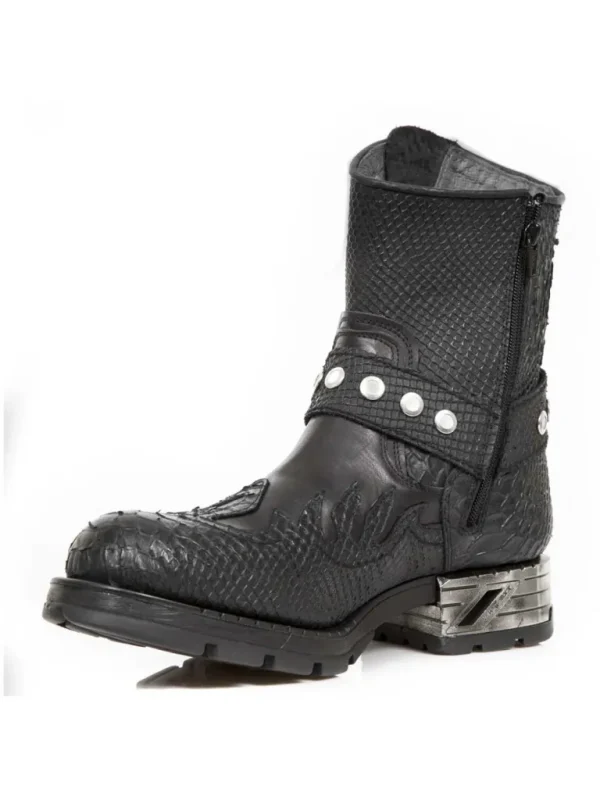 Flame New Rock Boots - Sort^New Rock Shoes Sale