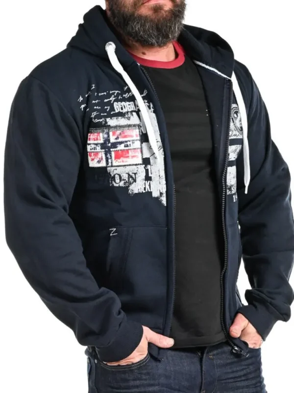 Fohnson Geo Norway Hoodie - Morkebla^Geographical Norway Store