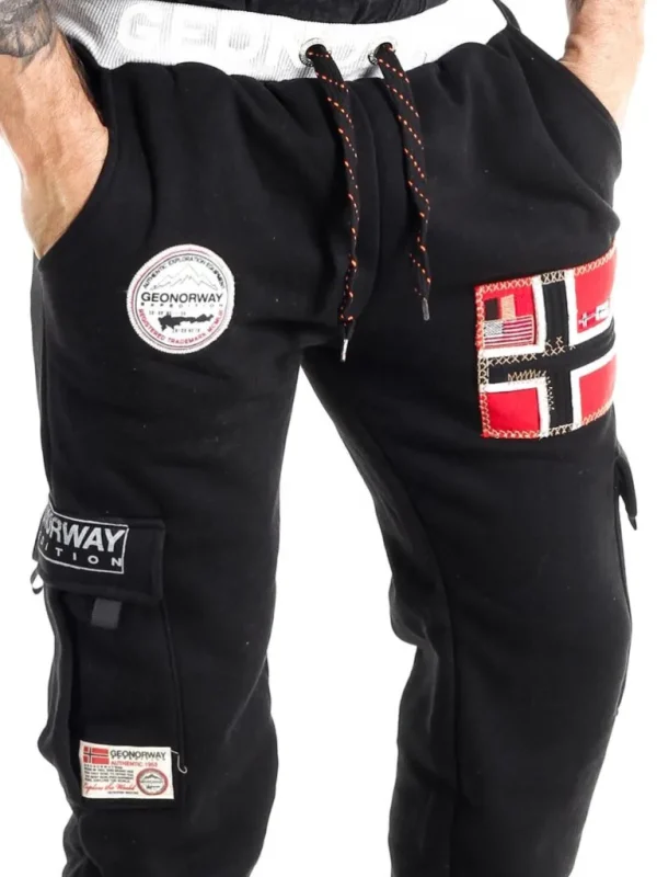 Geo Norway Cargo Sweatpants - Sort^Geographical Norway Discount