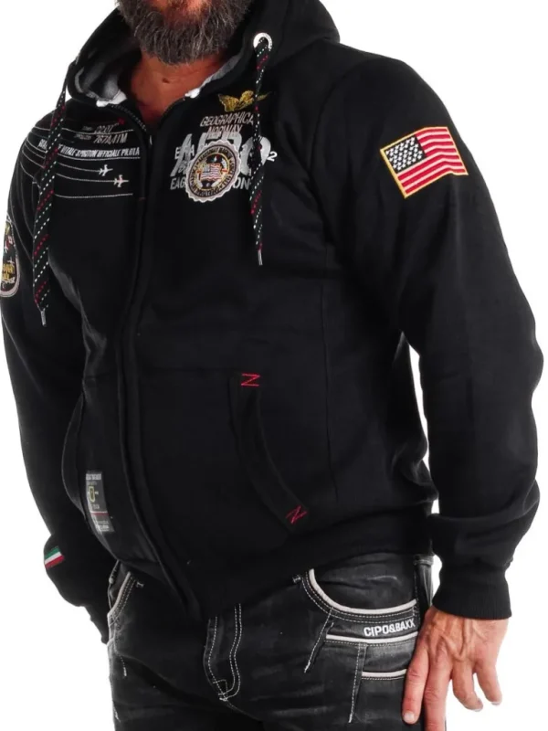 Geo Norway Faero Hoodie - Sort^Geographical Norway Flash Sale