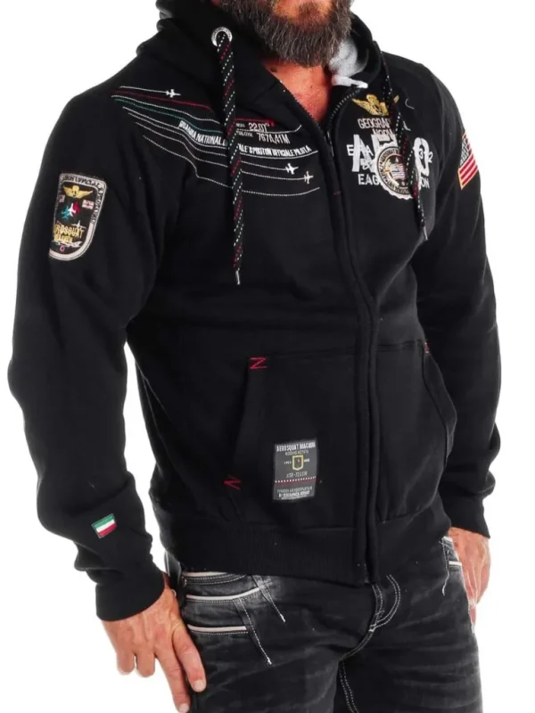 Geo Norway Faero Hoodie - Sort^Geographical Norway Flash Sale