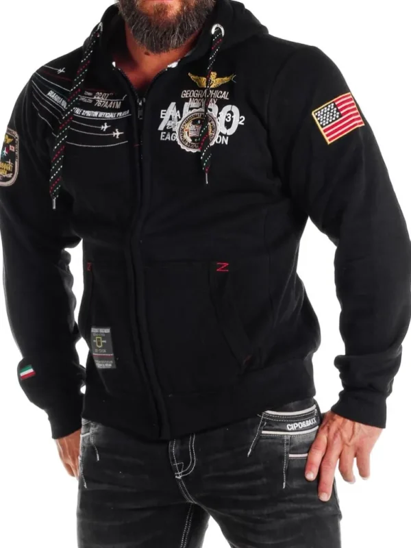 Geo Norway Faero Hoodie - Sort^Geographical Norway Flash Sale