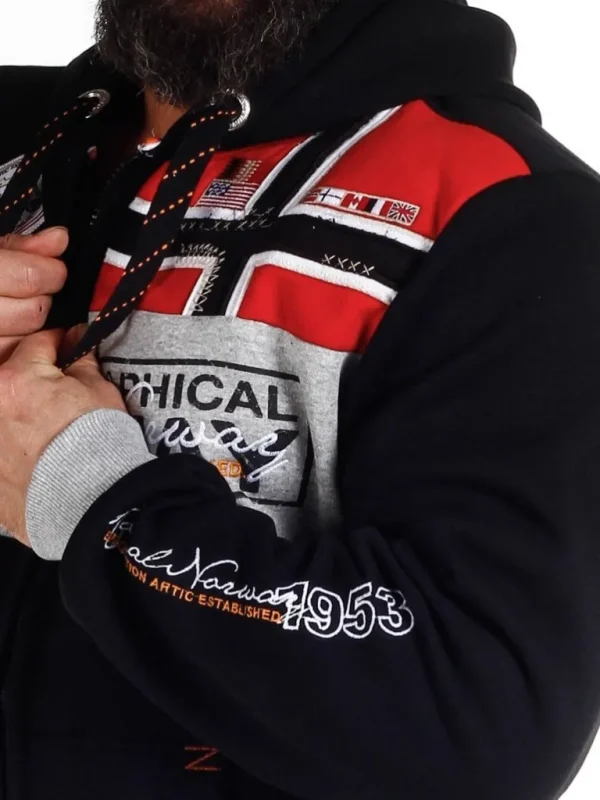 Geo Norway Hoodie - Sort^Geographical Norway Best