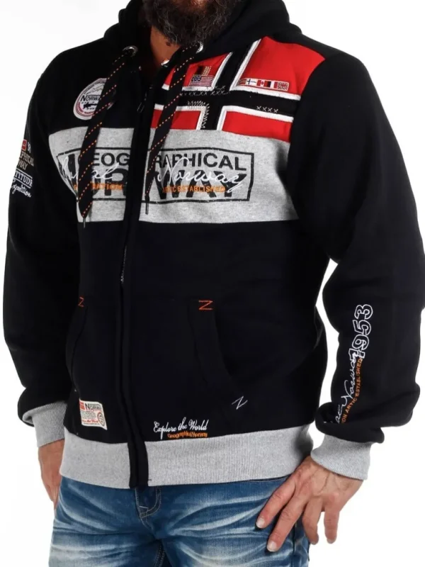 Geo Norway Hoodie - Sort^Geographical Norway Best