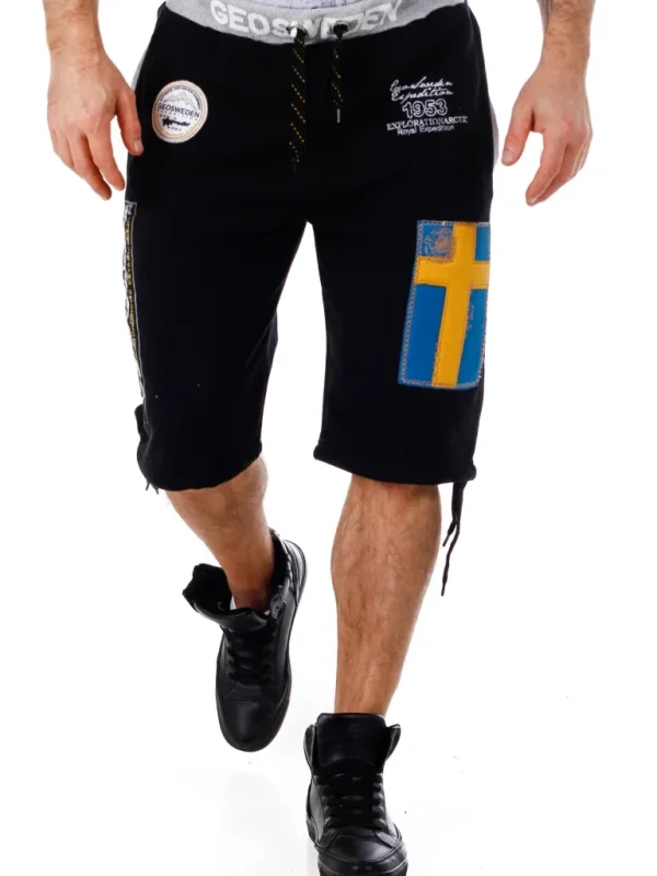 Geo Sweden Bermuda Shorts - Sort^Geographical Norway Flash Sale