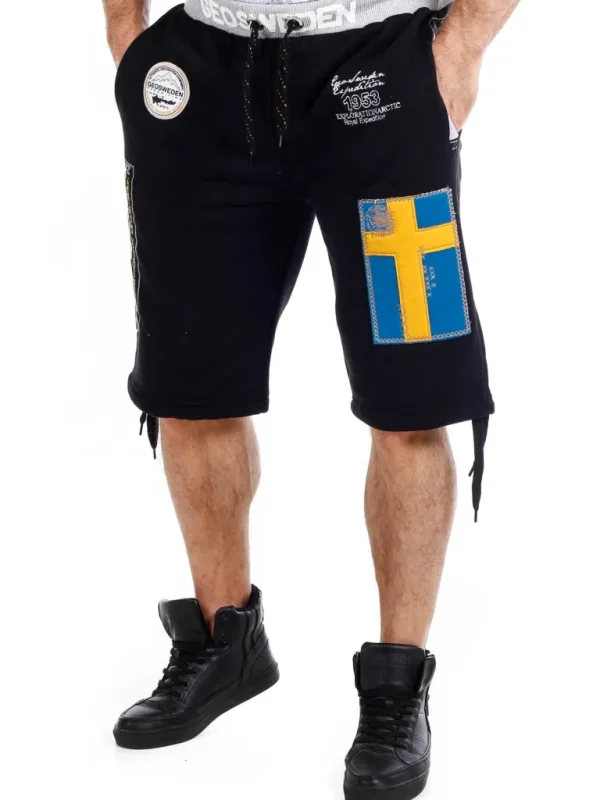 Geo Sweden Bermuda Shorts - Sort^Geographical Norway Flash Sale