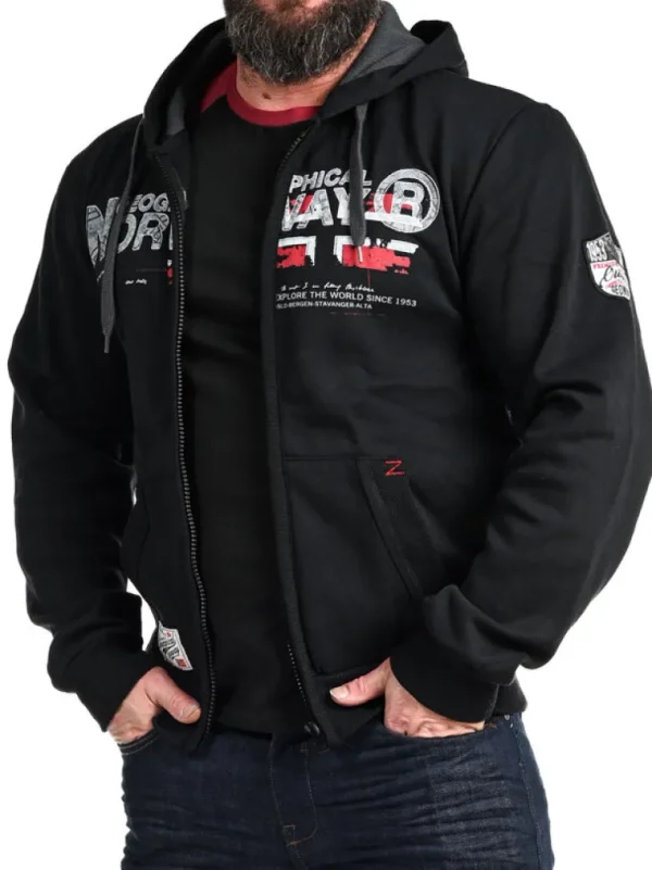 Gisland Geo Norway Hoodie - Sort^Geographical Norway Sale