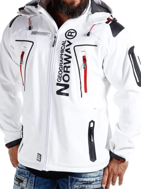 Glazer Softshelljakke - Hvid^Geographical Norway Discount