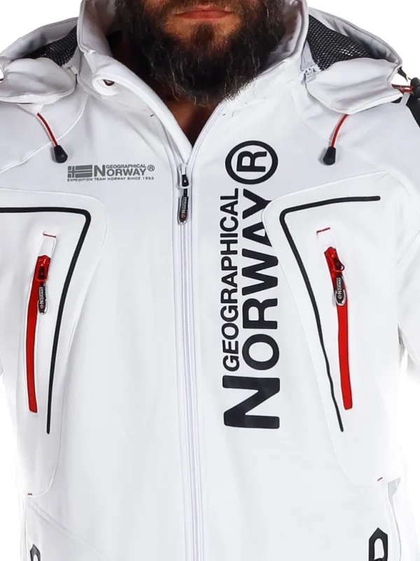 Glazer Softshelljakke - Hvid^Geographical Norway Discount