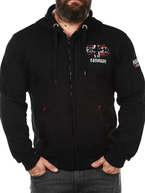 Gordon Geo Norway Hoodie - Sort^Geographical Norway Store