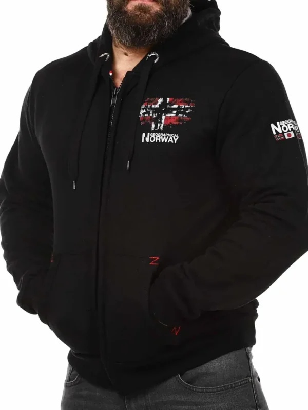 Gordon Geo Norway Hoodie - Sort^Geographical Norway Cheap